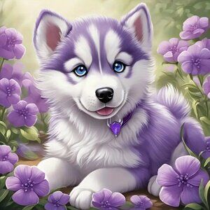 5d Diamond Painting Kit - Cute Puppy Design - NEW 7.87 in L x 7.87 in W